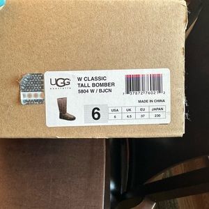 UGG CLASSIC TALL BOMBER BOOTS